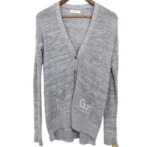 3/$20 Gilly Hicks Monogram Gray Cardigan Sweater